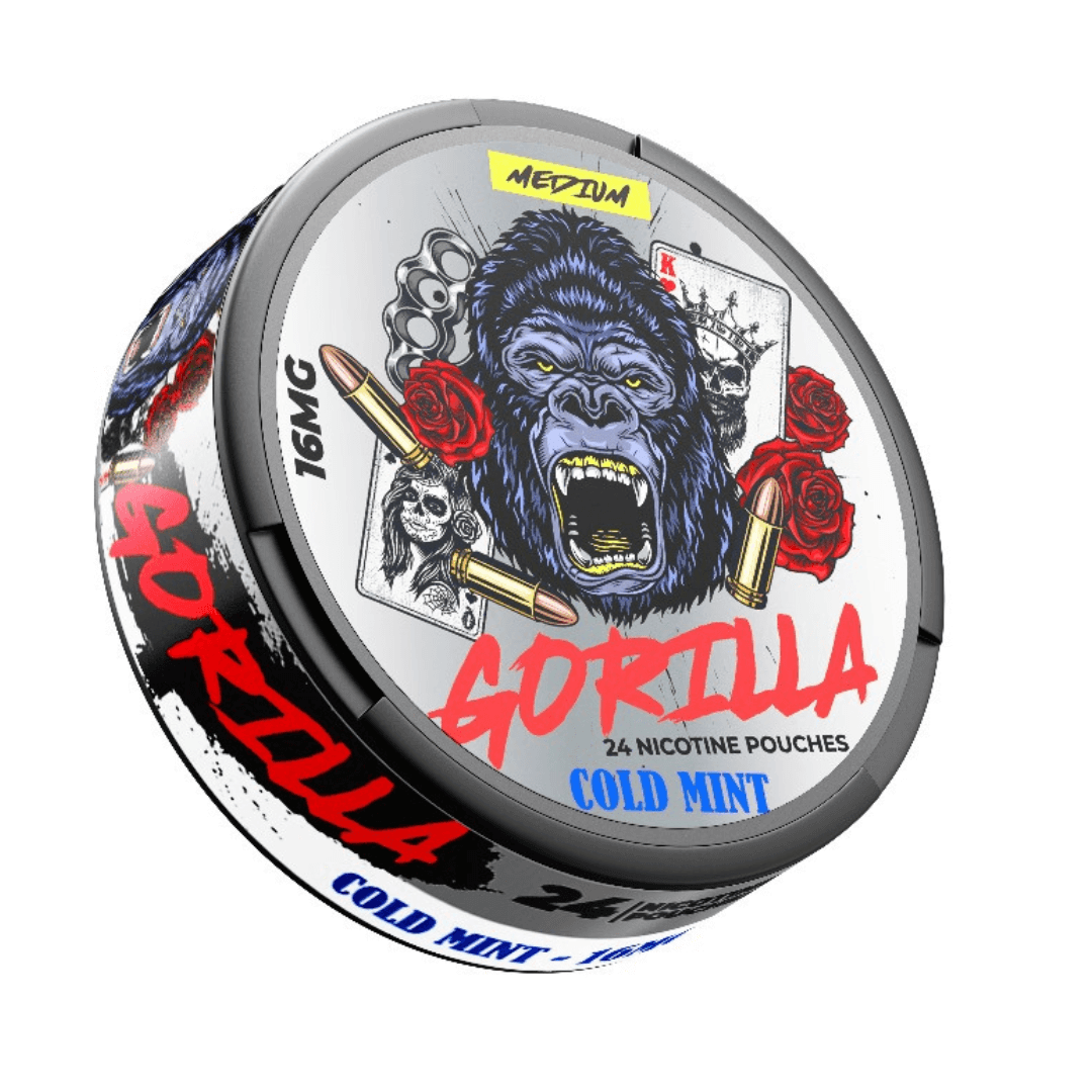GORILLA-Medium_Cold_Mint_16mg_Nicotine_Pouches.png – Grossiste puffs Dakar Sénégal | Cigarettes Électroniques, nicotine pouches Dakar Sénégal