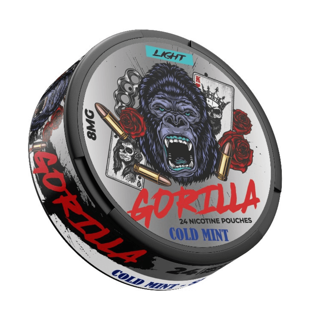 Gorilla-light-cold-mintNicotinePouches.png – Grossiste puffs Dakar Sénégal | Cigarettes Électroniques, nicotine pouches Dakar Sénégal