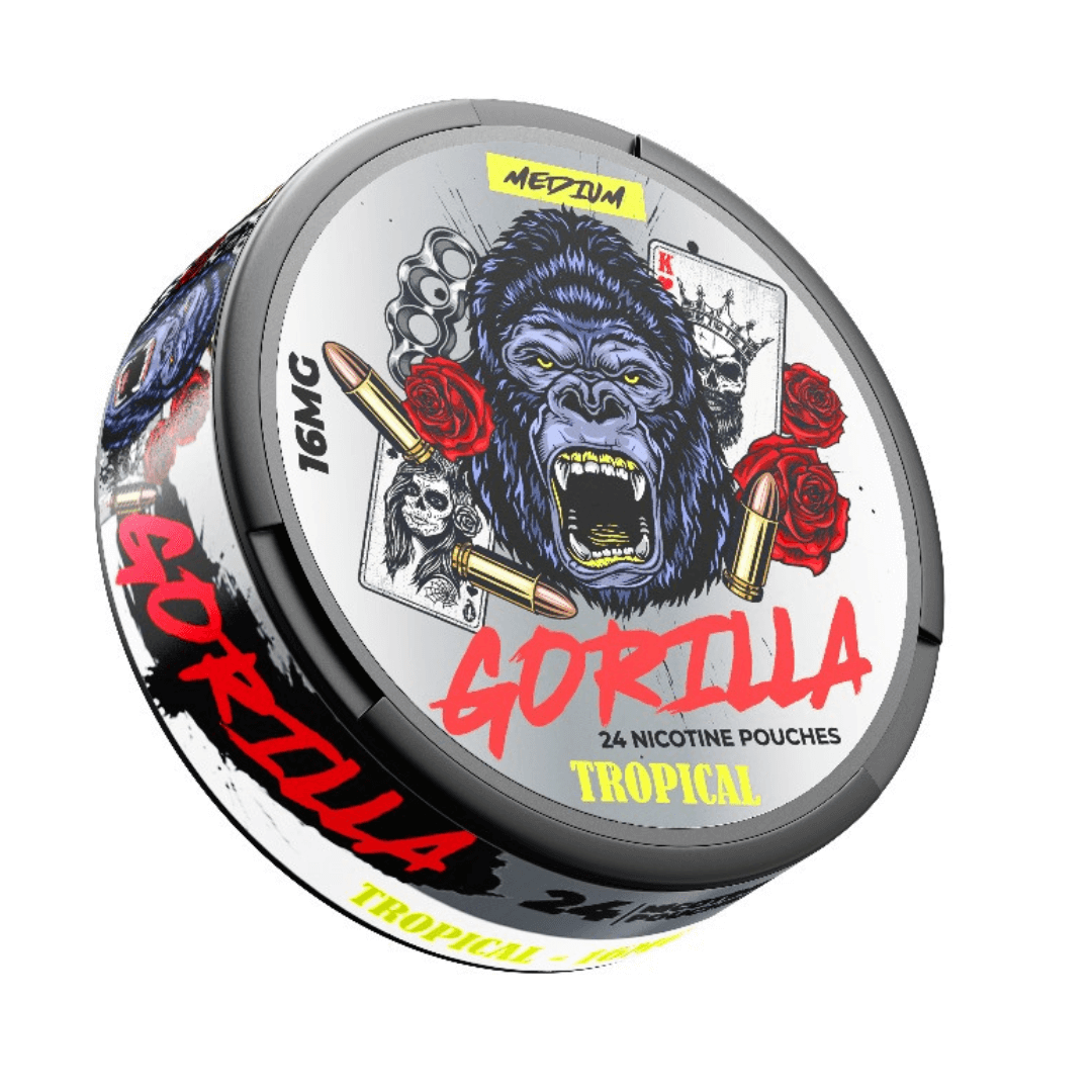 Gorilla-medium-tropicalNicotinePouches.png – Grossiste puffs Dakar Sénégal | Cigarettes Électroniques, nicotine pouches Dakar Sénégal
