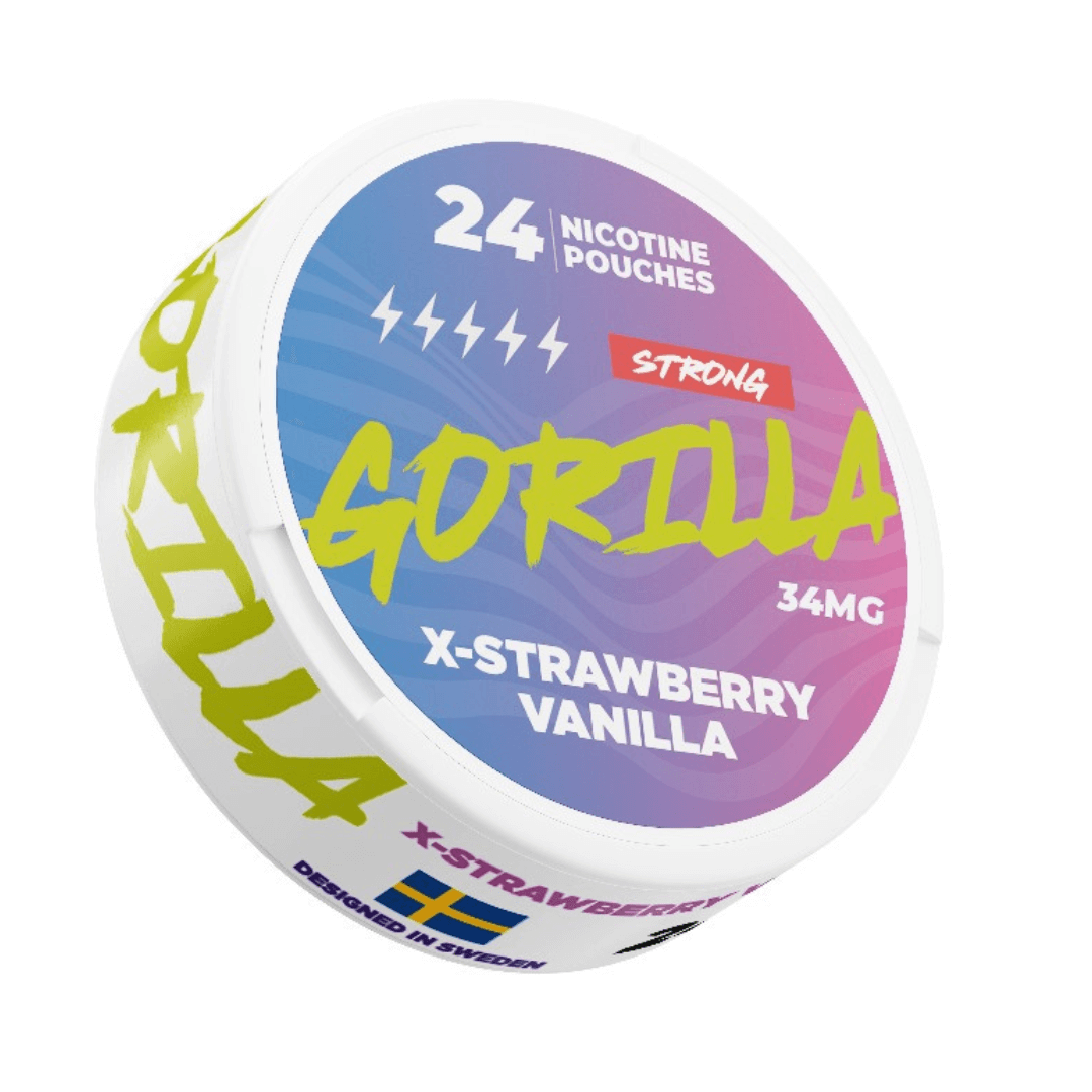 Gorilla-strong-x-strawberry-vanillaNicotinePouches.png – Grossiste puffs Dakar Sénégal | Cigarettes Électroniques, nicotine pouches Dakar Sénégal