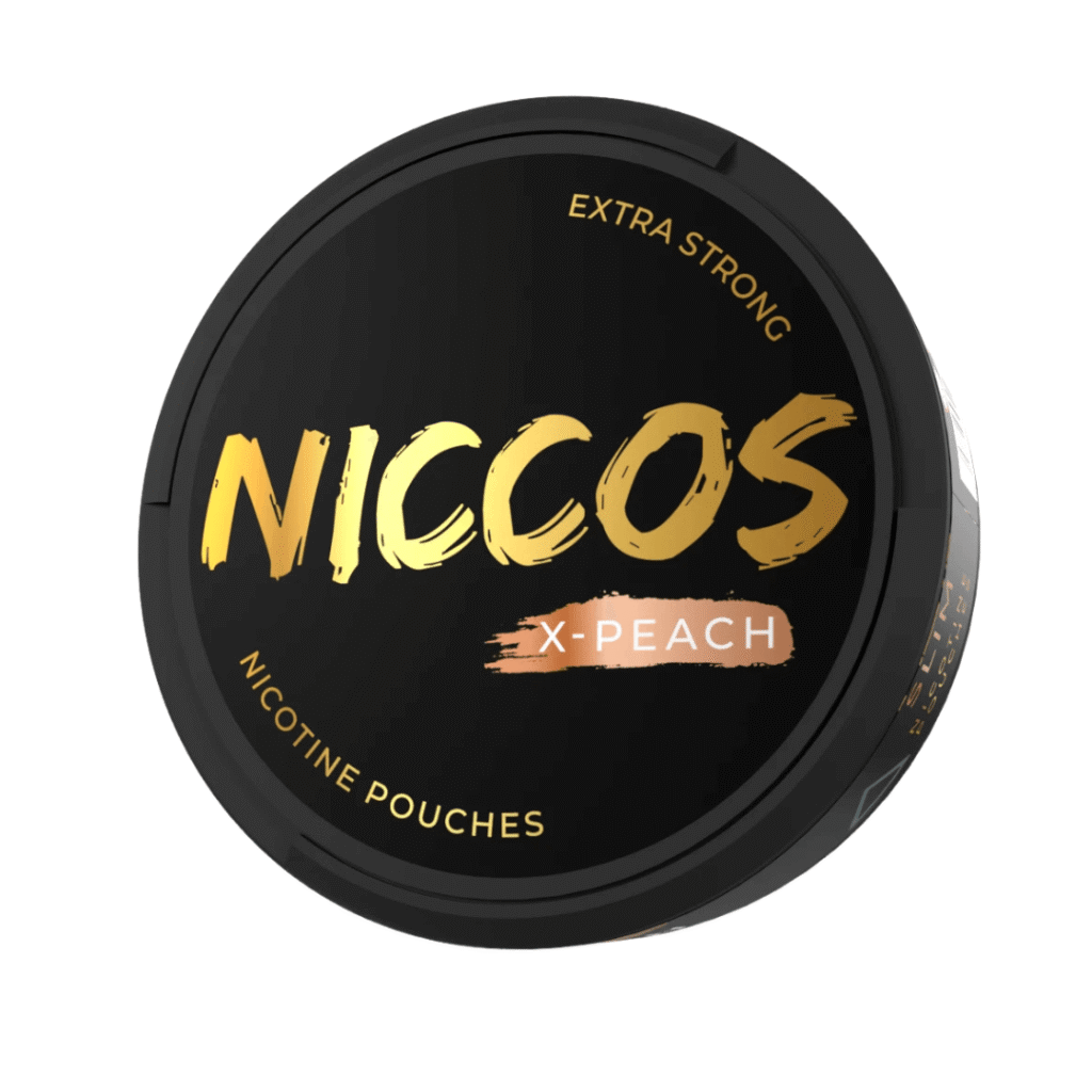 NICCOS-X-Peach-NicotinePouches.png – Grossiste puffs Dakar Sénégal | Cigarettes Électroniques, nicotine pouches Dakar Sénégal
