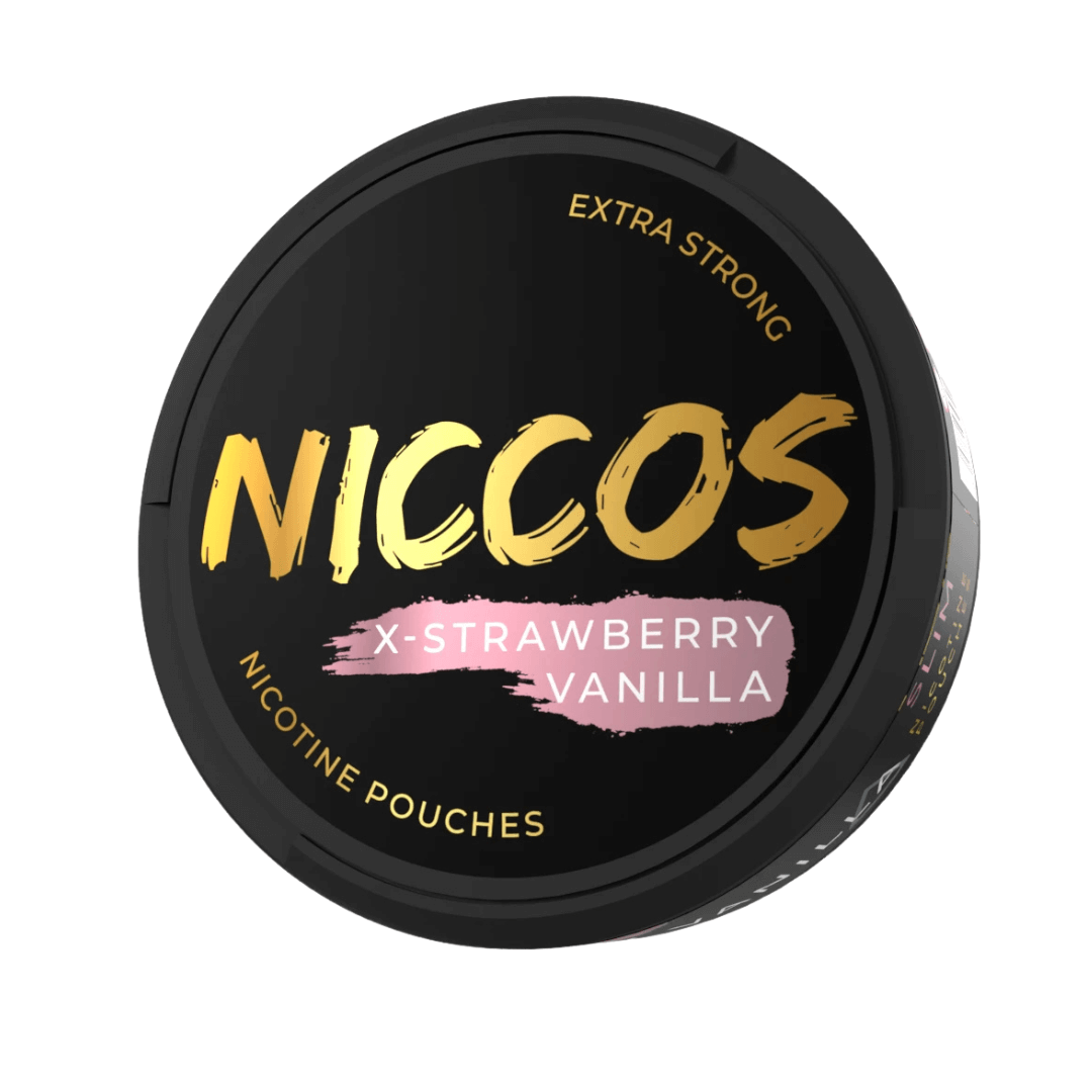 NICCOS-X-StrawberryVanilla-NicotinePouches.png – Grossiste puffs Dakar Sénégal | Cigarettes Électroniques, nicotine pouches Dakar Sénégal